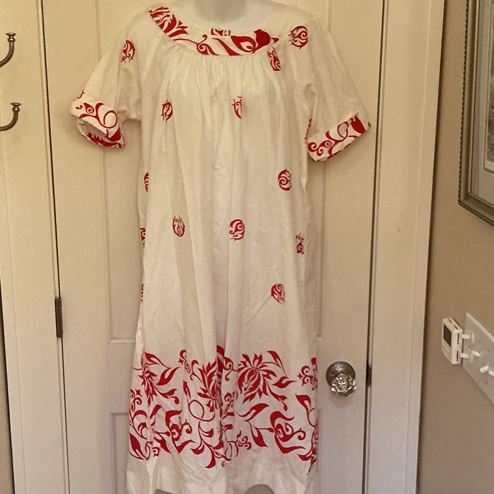 Vintage Paradise Hawaii Made in Honolulu cotton dress size L